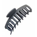 Сива силиконова щипка за коса 11 см